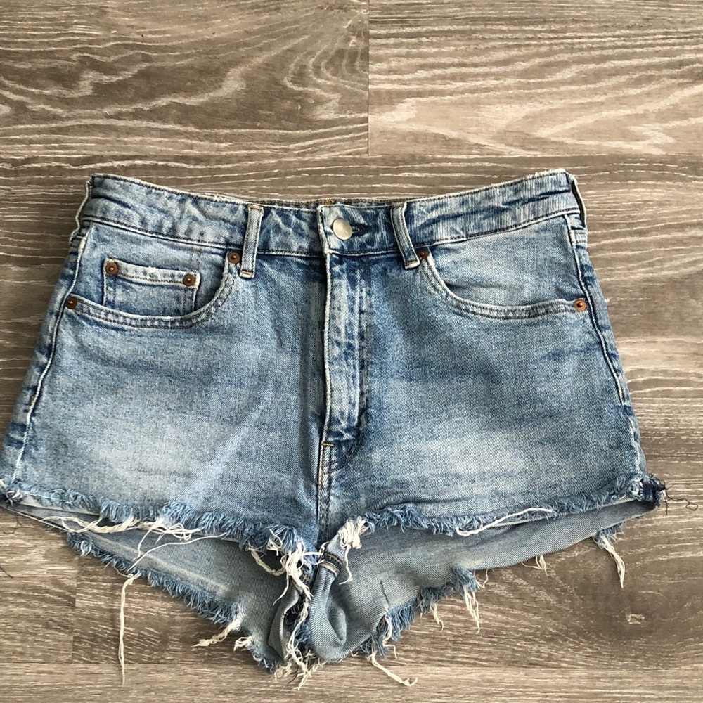 H&M Distressed Denim Jean Shorts
